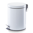 Treteimer, 5 ltr., Metall/Kunststoff, weiß