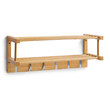 Wandgarderobe, Bambus/Aluminium