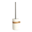 WC-Bürste, Polyresin/Kunstleder, creme